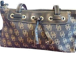 Dooney & Bourke Vintage Brown and Tan Shoulder Bag